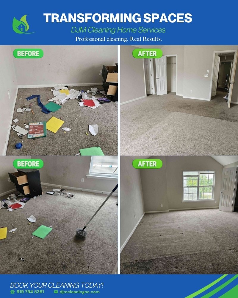 Before and after: Move-out clean - DJM Cleaning Home Services